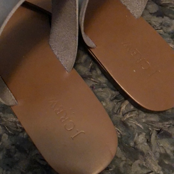 *****Donated to Charity****EUC JCREW silver slides - Picture 4 of 4